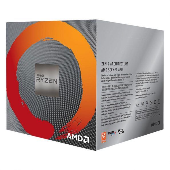 پردازنده مرکزی ای ام دی مدل RYZEN 7 3800X سری Ryzen 3000 هشت هسته ای با سرعت 3.9 گیگاهرتز سوکت AM4 با توان مصرفی 105 وات