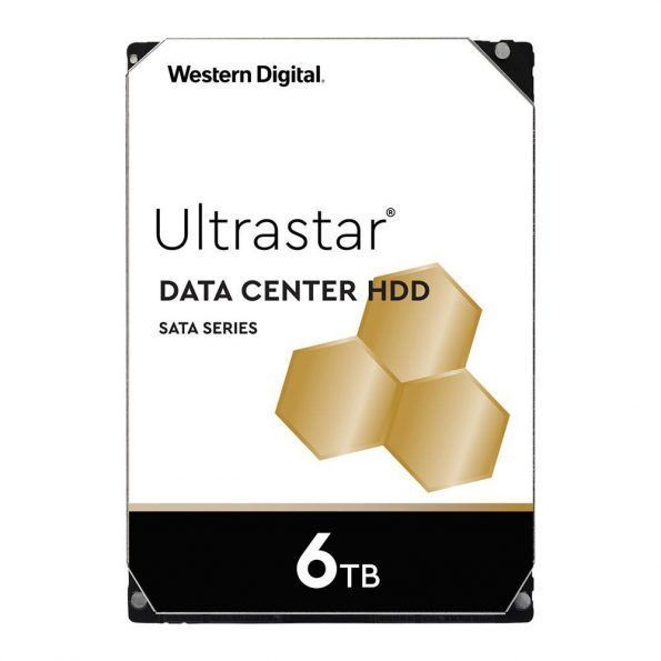 هارد دیسک اینترنال وسترن دیجیتال مدل ULTRASTAR فرم ظاهری 3.5 اینچ، سرعت چرخش 7200 دور بردقیقه ظرفیت 6 ترابایت