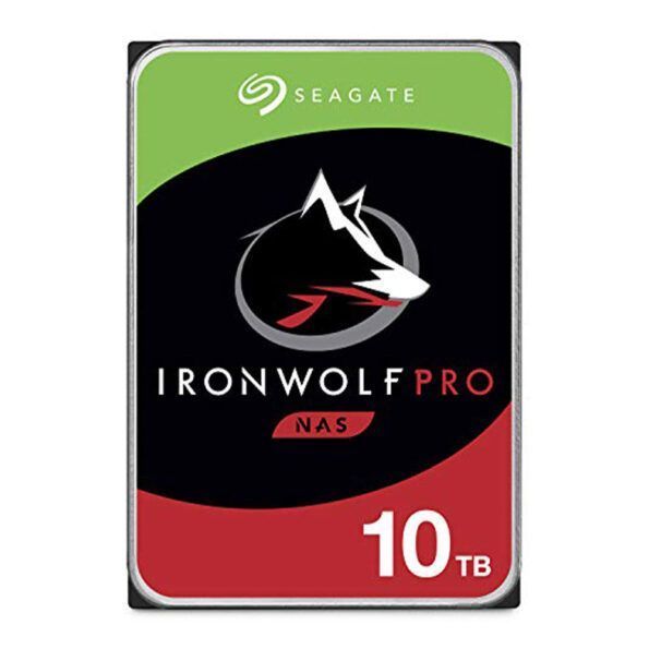 هارد دیسک سیگیت مدل IronWolf فرم ظاهری 3.5 اینچ، سرعت چرخش 7200 دور بردقیقه ظرفیت 10 ترابایت