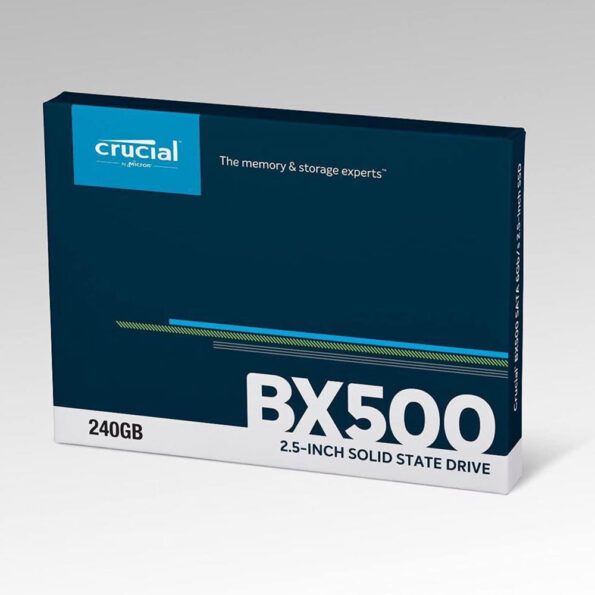 اس اس دی اینترنال کروشیال مدل BX500 فرم ظاهری 2.5 اینچ، ظرفیت 240 گیگابایت