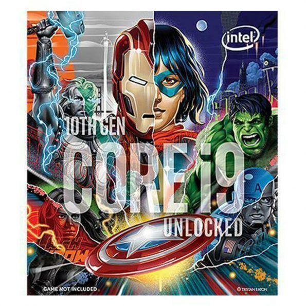پردازنده مرکزی اینتل مدل Core i9-10850KA سری Comet Lake ده هسته ای سرعت 3.6 گیگاهرتز با سوکت 1200 LGA توان مصرفی 125 وات با پردازنده ی گرافیکی Intel UHD Graphics 630