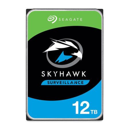 هارد دیسک سیگیت مدل SkyHawk فرم ظاهری 3.5 اینچ، سرعت چرخش ‎5400 دور بردقیقه ظرفیت 12 ترابایت