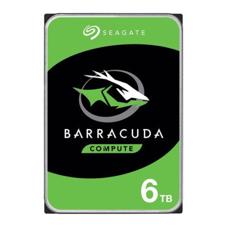 هارد دیسک سیگیت مدل BarraCuda فرم ظاهری 3.5 اینچ، سرعت چرخش 5400 دور بردقیقه ظرفیت 6 ترابایت