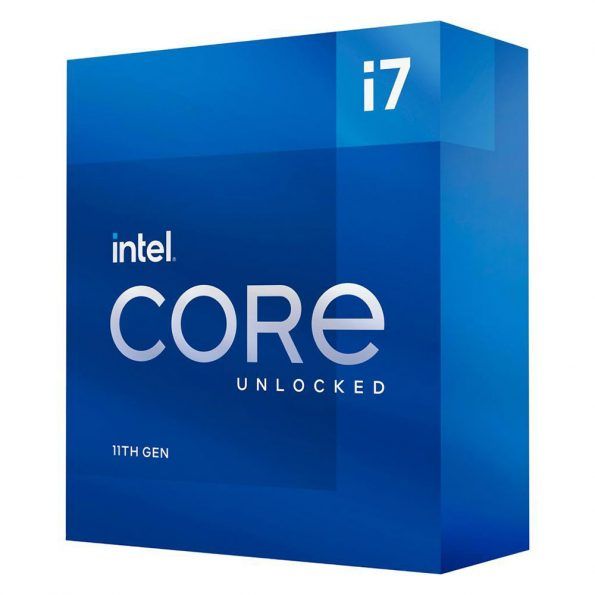 پردازنده مرکزی اینتل مدل Core i7-11700K سری Rocket Lake هشت هسته ای سرعت 3.6 گیگاهرتز با سوکت 1200 LGA توان مصرفی 125 وات با پردازنده ی گرافیکی Intel UHD Graphics 750