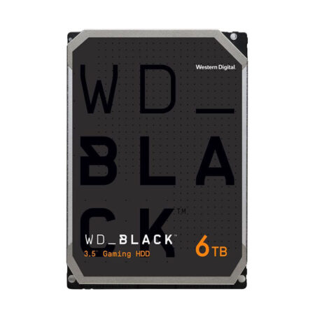 هارد دیسک اینترنال وسترن دیجیتال مدل BLACK فرم ظاهری 3.5 اینچ، سرعت چرخش 7200 دور بردقیقه ظرفیت 6 ترابایت