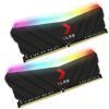 رم دسکتاپ DDR4 پی ان وای سری XLR8 EPIC-X RGB دو کاناله 4600 مگاهرتز CL19 ظرفیت 16 گیگابایت