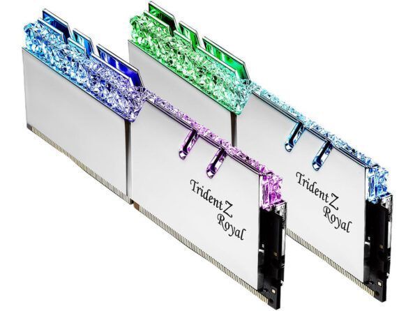 رم دسکتاپ DDR4 جی اسکیل سری Trident Z Royal SILVER دو کاناله 4266 مگاهرتز CL17 ظرفیت 32 گیگابایت