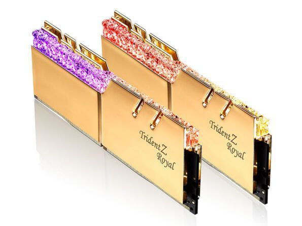 رم دسکتاپ DDR4 جی اسکیل سری Trident Z Royal RGB GOLD دو کاناله 4266 مگاهرتز CL17 ظرفیت 32 گیگابایت