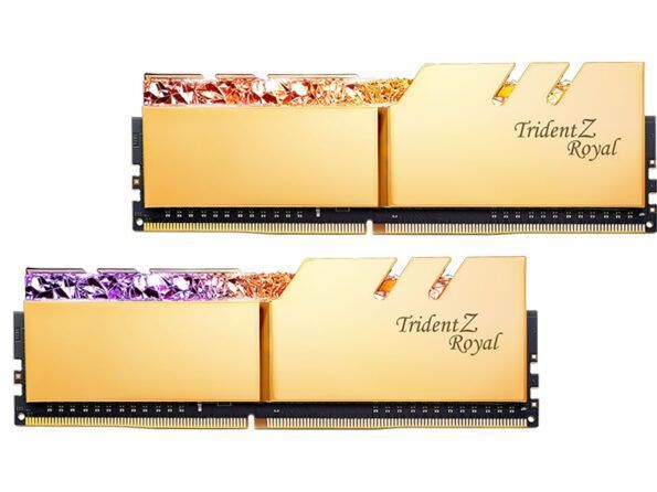 رم دسکتاپ DDR4 جی اسکیل سری Trident Z Royal RGB GOLD دو کاناله 4266 مگاهرتز CL17 ظرفیت 32 گیگابایت