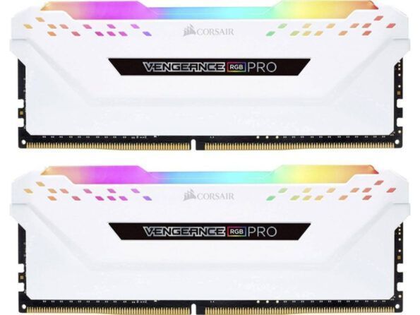 رم دسکتاپ DDR4 کورسیر سری VENGEANCE RGB PRO WH دو کاناله 3200 مگاهرتز CL16 ظرفیت 32 گیگابایت