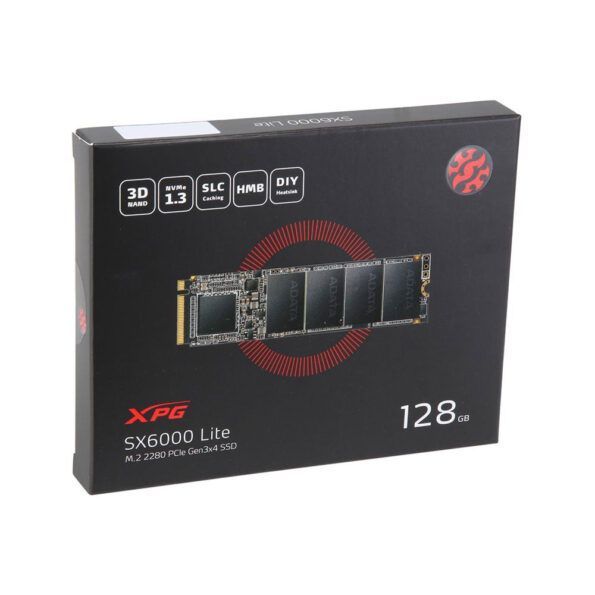 اس اس دی اینترنال M.2 ای دیتا مدل SX6000 Lite سری XPG فرم ظاهری 2280، ظرفیت 128 گیگابایت