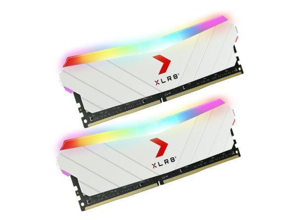 رم دسکتاپ DDR4 پی ان وای سری XLR8 EPIC-X RGB WH دو کاناله 3200 مگاهرتز CL16 ظرفیت 32 گیگابایت