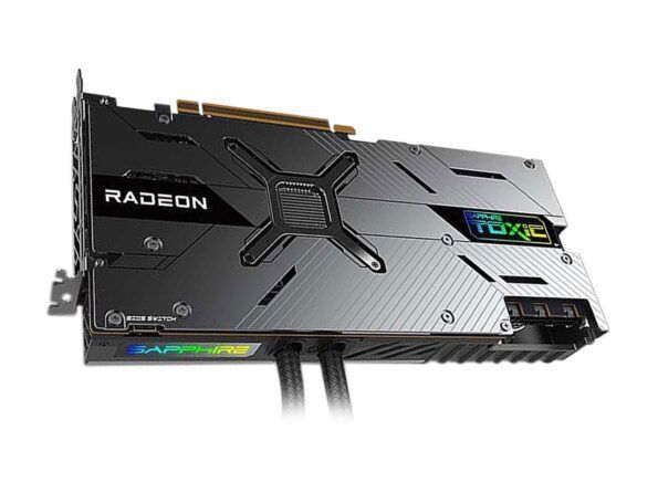 کارت گرافیک سافایر مدل TOXIC Radeon RX 6900 XT Limited Edition 16GB پردازنده گرافیکی AMD نوع حافظه GDDR6X با پورت خروجی تصویر HDMI 2.1، DisplayPort 1.4a