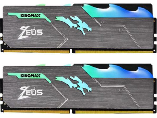 رم دسکتاپ DDR4 کینگ مکس سری Zeus Dragon RGB دو کاناله 3200 مگاهرتز CL17 ظرفیت 32 گیگابایت