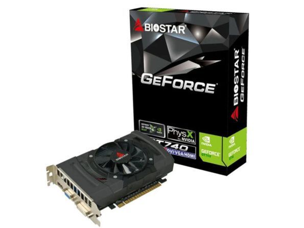 کارت گرافیک بایواستار مدل GT 740 4GB پردازنده گرافیکی NVIDIA GeForce نوع حافظه DDR3 با پورت خروجی تصویر HDMI ، DVI-D ، VGA