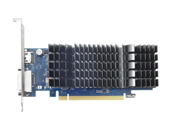 کارت گرافیک ایسوس مدل GT 1030 SL-2G-BRK پردازنده گرافیکی NVIDIA GeForce نوع حافظه GDDR5 با پورت خروجی تصویر HDMI ، DVI-D