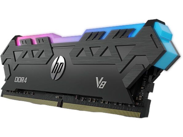 رم دسکتاپ DDR4 اچ پی سری V8 RGB تک کاناله 3000 مگاهرتز CL16 ظرفیت 8 گیگابایت