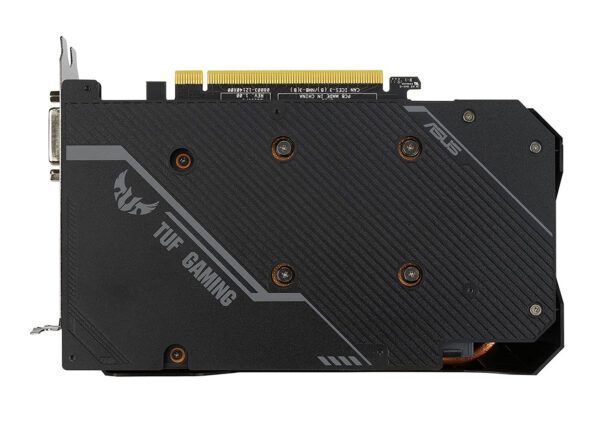 کارت گرافیک ایسوس مدل TUF GAMING GTX 1660TI 6GB پردازنده گرافیکی NVIDIA GeForce نوع حافظه GDDR6 با پورت خروجی تصویر HDMI 2.1، DisplayPort 1.4a، DVI-D