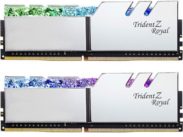 رم دسکتاپ DDR4 جی اسکیل سری Trident Z Royal SILVER دو کاناله 3200 مگاهرتز CL16 ظرفیت 64 گیگابایت